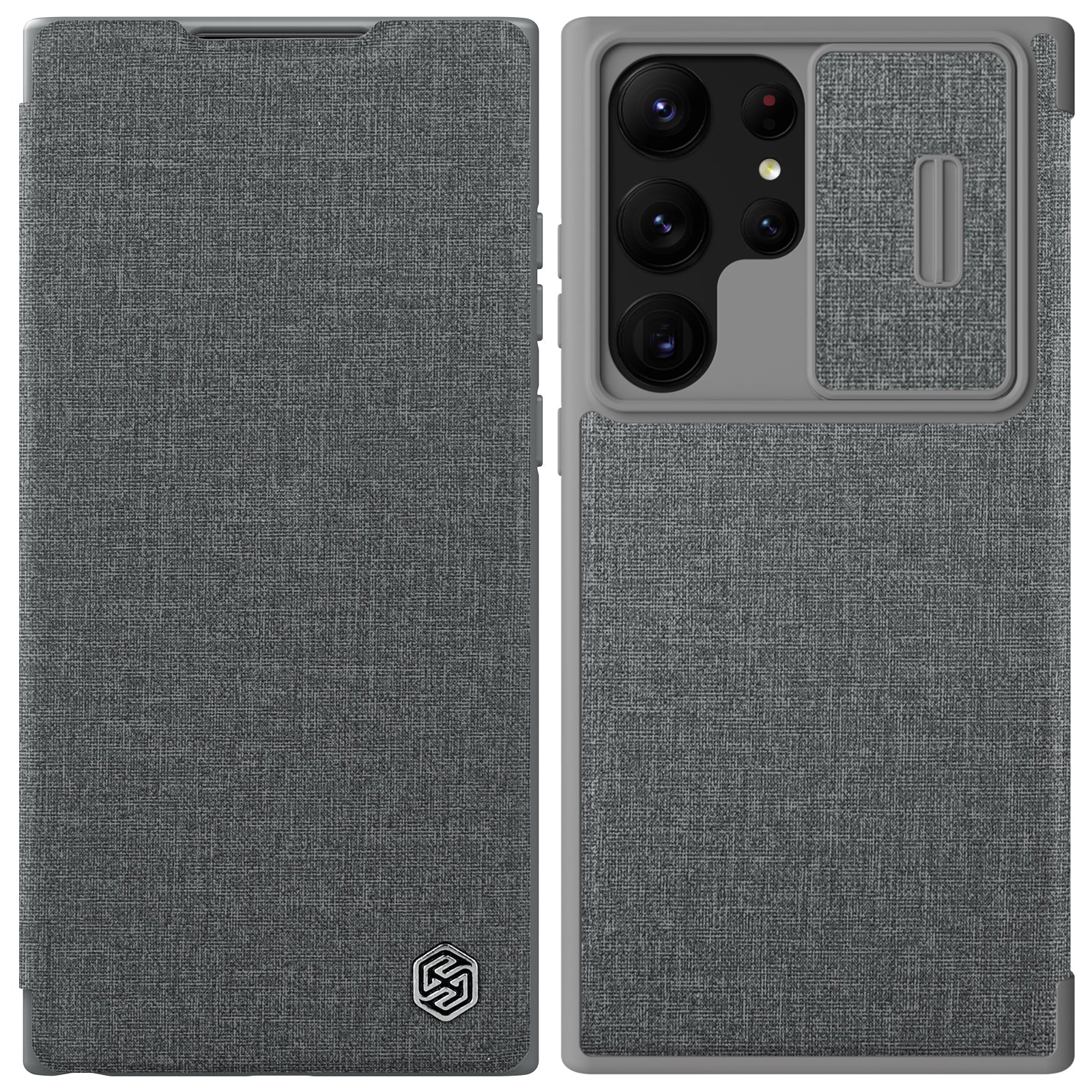 NILLKIN Qin Pro Series Cell Phone Cover for Samsung Galaxy S23 Ultra Anti-drop Phone Case with Slide Lens Protection Card Holder NILLKIN Qin Pro Series Cell Phone Cover for Samsung Galaxy S23 Ultra Anti-drop Phone Case with Slide Lens Protection Card Holder